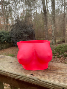 Curvy breast planter